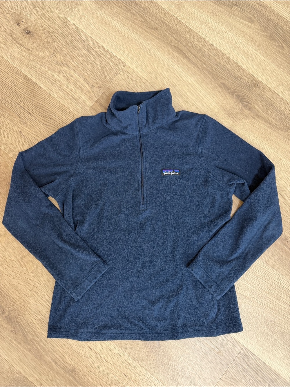 Patagonia Navy Half-Zip Cowl Fleece Pullover